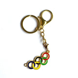 Farbiger olympischer Schlüsselanhänger