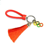 Farbiger olympischer Schlüsselanhänger