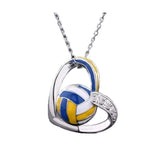 Volleyball / Wasserball Herz Halskette