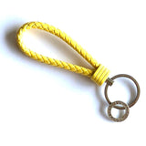 Sleutelhanger geel met sporthanger