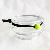 Sportarmband elastisch zwart met sporthanger