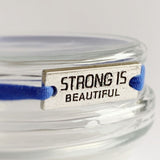 Sportarmband elastisch donkerblauw met sporthanger