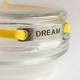 Sportarmband elastisch geel met sporthanger