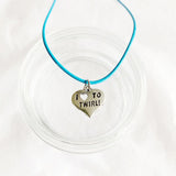 Sportketting lichtblauw met sporthanger