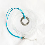 Sportketting lichtblauw met sporthanger