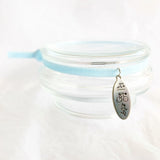 Sportarmband elastisch lichtblauw met sporthanger