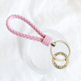 Sleutelhanger roze met sporthanger