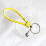 Sleutelhanger geel met sporthanger
