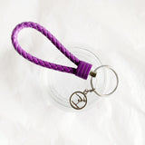 Sleutelhanger paars met sporthanger