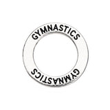 Llavero azul claro con colgante deportivo