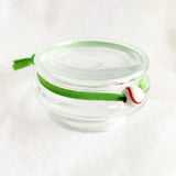 Sportarmband elastisch groen met sporthanger