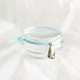 Sportarmband elastisch lichtblauw met sporthanger