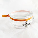 Sportarmband elastisch oranje met sporthanger