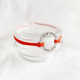 Sportarmband elastisch rood met sporthanger