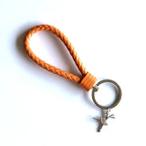 Sleutelhanger oranje met sporthanger