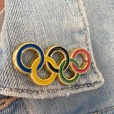 Gekleurde Olympische Broche