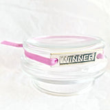 Sportarmband elastisch paars met sporthanger