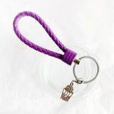 Sleutelhanger paars met sporthanger