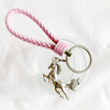 Sleutelhanger roze met sporthanger