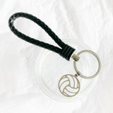 Sleutelhanger zwart met sporthanger