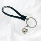 Sleutelhanger zwart met sporthanger