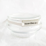 Sportarmband elastisch wit met sporthanger