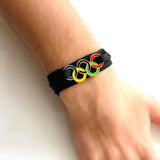 Bracciale Anelli Olimpici Colorati