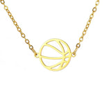 Armband Basketbal (goud/zilverkleurig)