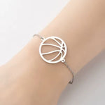 Armband Basketbal (goud/zilverkleurig)