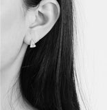 Silver earrings Tennis