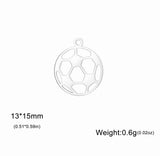 Oorbellen hangers zilverkleurig (diverse sporten)