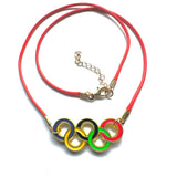 Collana colorata anelli Olimpici 