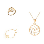 Conjunto de joyas de voleibol (puedes armarlo tú mismo)