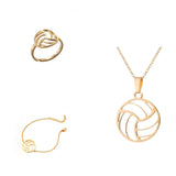 Conjunto de joyas de voleibol (puedes armarlo tú mismo)