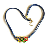 Gekleurde Olympische Ringen Ketting