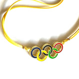 Gekleurde Olympische Ringen Ketting