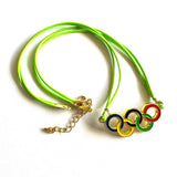 Gekleurde Olympische Ringen Ketting