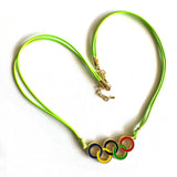 Gekleurde Olympische Ringen Ketting
