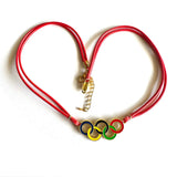 Gekleurde Olympische Ringen Ketting