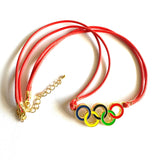 Gekleurde Olympische Ringen Ketting
