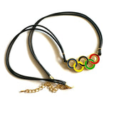 Gekleurde Olympische Ringen Ketting