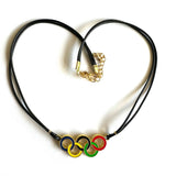 Gekleurde Olympische Ringen Ketting