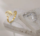 Ring met zirkonia Basketbal
