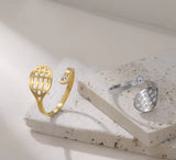 Ring met zirkonia Tennis