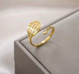 Ring met zirkonia Tennis
