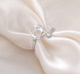 Ring met zirkonia Bal