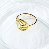 Ring Volleyball gold colored