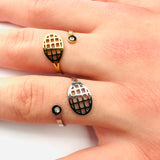 Ring met zirkonia Tennis