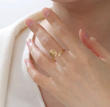 Ring Wasserball silberfarben