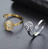 Ring Wasserball silberfarben